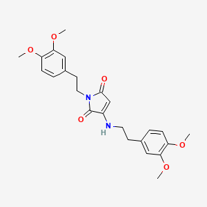 1-[2-(3,4-dimethoxyphenyl)ethyl]-3-{[2-(3,4-dimethoxyphenyl)ethyl]amino}-1H-pyrrole-2,5-dione