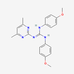 1-(4,6-Dimethylpyrimidin-2-yl)-2,3-bis(4-methoxyphenyl)guanidine