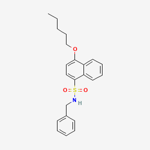 [(4-Pentyloxynaphthyl)sulfonyl]benzylamine