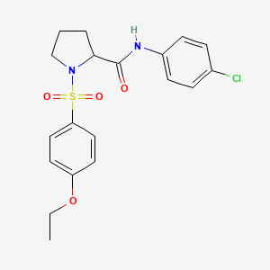 N-(4-chlorophenyl)-1-[(4-ethoxyphenyl)sulfonyl]prolinamide