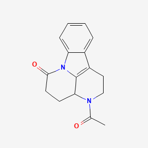 6-Acetyl-1,6-diazatetracyclo[7.6.1.0{5,16}.0{10,15}]hexadeca-9(16),10(15),11,13-tetraen-2-one