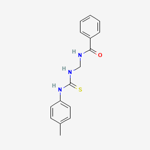 molecular formula C16H17N3OS B12205414 N-({[(4-methylphenyl)carbamothioyl]amino}methyl)benzamide 