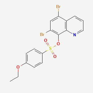 5,7-Dibromo-8-quinolyl 4-ethoxybenzenesulfonate