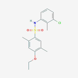 (3-Chloro-2-methylphenyl)[(4-ethoxy-2,5-dimethylphenyl)sulfonyl]amine