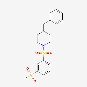 1-{[3-(Methylsulfonyl)phenyl]sulfonyl}-4-benzylpiperidine