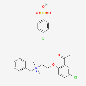 molecular formula C25H28Cl2NO5S+ B1220555 Bemosat CAS No. 51489-69-1