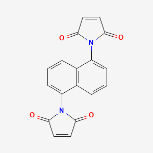 molecular formula C18H10N2O4 B1220556 Naphthalene-1,5-dimaleimide CAS No. 58487-16-4