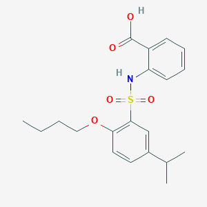 2-[2-Butoxy-5-(propan-2-yl)benzenesulfonamido]benzoic acid