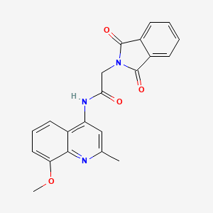 2-(1,3-dioxo-1,3-dihydro-2H-isoindol-2-yl)-N-(8-methoxy-2-methylquinolin-4-yl)acetamide