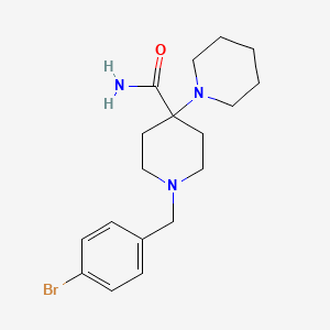 1-[(4-Bromophenyl)methyl]-4-piperidylpiperidine-4-carboxamide