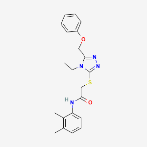 N-(2,3-dimethylphenyl)-2-{[4-ethyl-5-(phenoxymethyl)-4H-1,2,4-triazol-3-yl]sulfanyl}acetamide