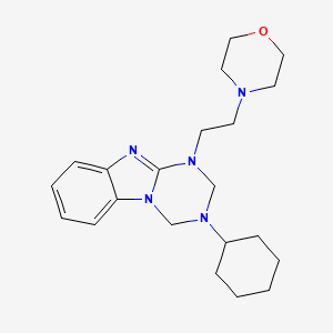 3-Cyclohexyl-1-[2-(morpholin-4-yl)ethyl]-1,2,3,4-tetrahydro[1,3,5]triazino[1,2-a]benzimidazole