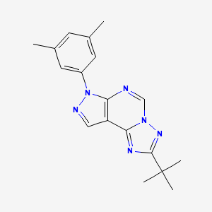 2-tert-butyl-7-(3,5-dimethylphenyl)-7H-pyrazolo[4,3-e][1,2,4]triazolo[1,5-c]pyrimidine