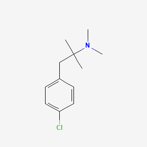molecular formula C12H18ClN B1220572 1-(4-chlorophenyl)-N,N,2-trimethylpropan-2-amine CAS No. 69792-62-7