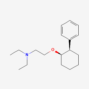 molecular formula C18H29NO B1220576 2-Phenylcyclohexyl N,N-diethylaminoethyl ether CAS No. 74093-49-5