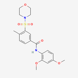 N-(2,4-dimethoxyphenyl)-4-methyl-3-(morpholine-4-sulfonyl)benzamide