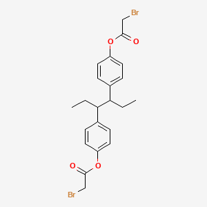 molecular formula C22H24Br2O4 B1220577 Bisbromoacetyl hexestrol CAS No. 81916-73-6