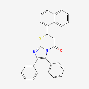 7-(naphthalen-1-yl)-2,3-diphenyl-6,7-dihydro-5H-imidazo[2,1-b][1,3]thiazin-5-one