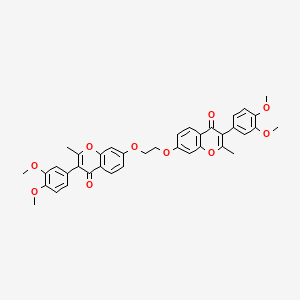 7,7'-[ethane-1,2-diylbis(oxy)]bis[3-(3,4-dimethoxyphenyl)-2-methyl-4H-chromen-4-one]