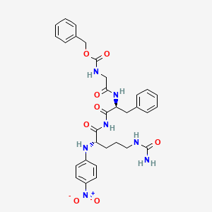 molecular formula C31H35N7O8 B1220581 Benzyloxycarbonylglycyl-phenylalanyl-citrulline 4-nitroanilide CAS No. 83575-50-2