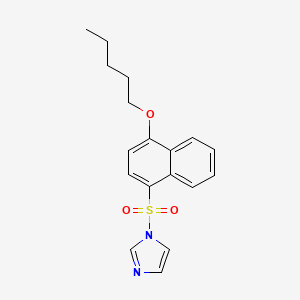 1-{[4-(pentyloxy)naphthalen-1-yl]sulfonyl}-1H-imidazole