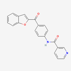 N-[4-(1-benzofuran-2-ylcarbonyl)phenyl]pyridine-3-carboxamide