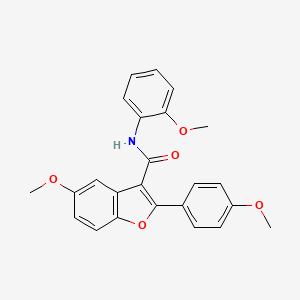 5-methoxy-N-(2-methoxyphenyl)-2-(4-methoxyphenyl)benzofuran-3-carboxamide