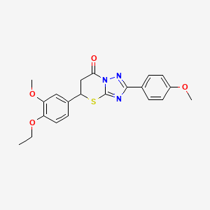 5-(4-ethoxy-3-methoxyphenyl)-2-(4-methoxyphenyl)-5,6-dihydro-7H-[1,2,4]triazolo[5,1-b][1,3]thiazin-7-one