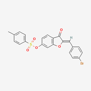 (2Z)-2-(4-bromobenzylidene)-3-oxo-2,3-dihydro-1-benzofuran-6-yl 4-methylbenzenesulfonate