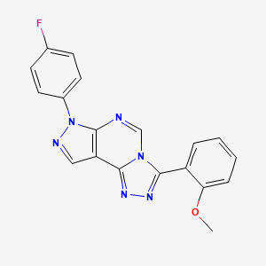 7-(4-fluorophenyl)-3-(2-methoxyphenyl)-7H-pyrazolo[4,3-e][1,2,4]triazolo[4,3-c]pyrimidine