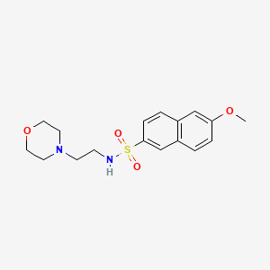 6-methoxy-N-[2-(morpholin-4-yl)ethyl]naphthalene-2-sulfonamide