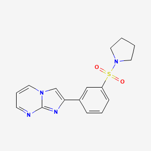 2-[3-(Pyrrolidin-1-ylsulfonyl)phenyl]imidazo[1,2-a]pyrimidine