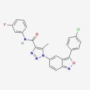 1H-1,2,3-Triazole-4-carboxamide, 1-[3-(4-chlorophenyl)-2,1-benzisoxazol-5-yl]-N-(3-fluorophenyl)-5-methyl-