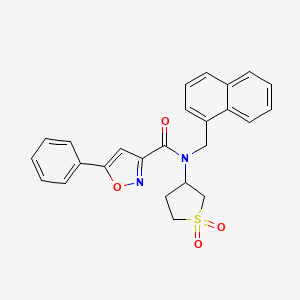 N-(1,1-dioxidotetrahydrothiophen-3-yl)-N-(naphthalen-1-ylmethyl)-5-phenyl-1,2-oxazole-3-carboxamide