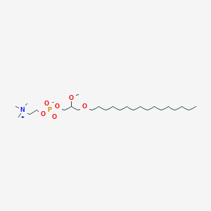 molecular formula C25H54NO6P B1220612 1-O-Hexadecyl-2-O-methyl-rac-glycero-3-phosphocholine 
