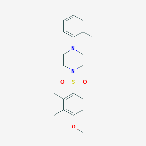 1-(4-Methoxy-2,3-dimethylbenzenesulfonyl)-4-(2-methylphenyl)piperazine