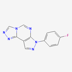 7-(4-fluorophenyl)-7H-pyrazolo[4,3-e][1,2,4]triazolo[4,3-c]pyrimidine