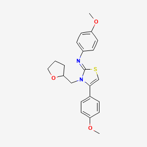 4-methoxy-N-[(2Z)-4-(4-methoxyphenyl)-3-(tetrahydrofuran-2-ylmethyl)-1,3-thiazol-2(3H)-ylidene]aniline