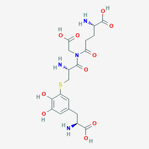 molecular formula C19H26N4O10S B1220627 Glutathionedopa CAS No. 55136-58-8