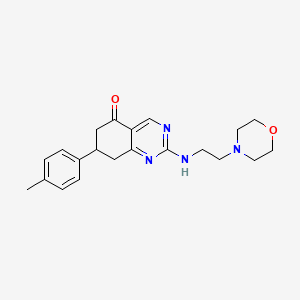 7-(4-methylphenyl)-2-{[2-(morpholin-4-yl)ethyl]amino}-7,8-dihydroquinazolin-5(6H)-one