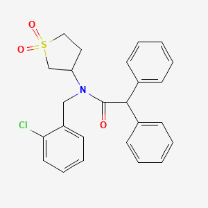 N-(2-chlorobenzyl)-N-(1,1-dioxidotetrahydrothiophen-3-yl)-2,2-diphenylacetamide