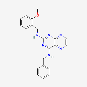 (2-{[(2-Methoxyphenyl)methyl]amino}pteridin-4-yl)benzylamine