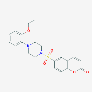 6-{[4-(2-Ethoxyphenyl)piperazinyl]sulfonyl}chromen-2-one