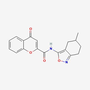 N-(5-methyl-4,5,6,7-tetrahydro-2,1-benzoxazol-3-yl)-4-oxo-4H-chromene-2-carboxamide