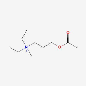 molecular formula C10H22NO2+ B1220637 Acetyl-N,N-diethylhomocholine CAS No. 97992-16-0