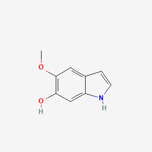 molecular formula C9H9NO2 B1220638 6-羟基-5-甲氧基吲哚 CAS No. 2380-82-7