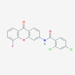 2,4-dichloro-N-(5-fluoro-9-oxo-9H-xanthen-3-yl)benzamide