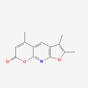 molecular formula C13H11NO3 B1220641 4,4',5'-Trimethylazapsoralen CAS No. 120482-97-5