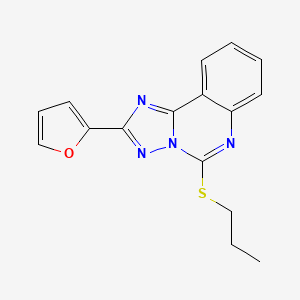 2-(Furan-2-yl)-5-(propylsulfanyl)[1,2,4]triazolo[1,5-c]quinazoline