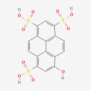 molecular formula C16H10O10S3 B1220650 8-Hydroxypyrene-1,3,6-trisulfonic acid CAS No. 27928-00-3
